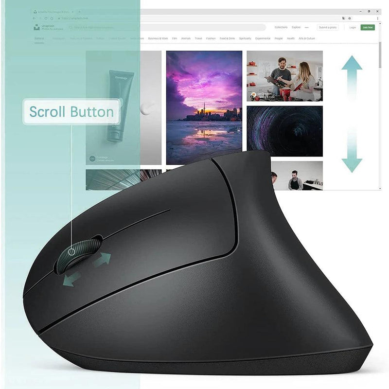 Mouse Ergonômico Wireless PrecisionMaster - INFINIX