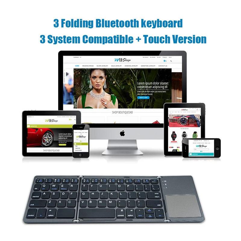 Teclado Dobrável Bluetooth com Touchpad - INFINIX